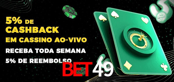 Promoções do cassino ao Vivo bet49
